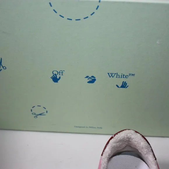 OFF-WHITE Virgil Abion Women’s Arrow Sneakers Pink Size 37 used with Box - Picture 6 of 7